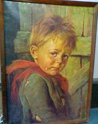 Vì sao bức tranh mang tên "Cậu bé khóc" khiến tất cả mọi vật bị thiêu rụi, trừ chính nó?