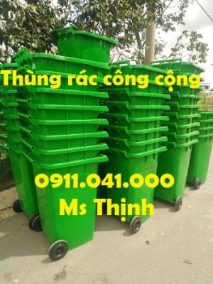 Thùng rác 240lit hạn chế ô nhiễm môi trường lh 0911.041.000