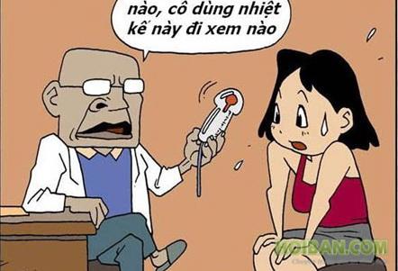 Truyện hài Hàn xẻng P660 - Kẹp nhiệt kế vào đâu?